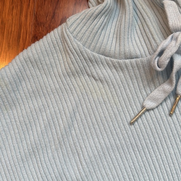 ✨ LETT Blue Ribbed Cotton Lounge Set — Sweatshirt & Joggers — Size Small ✨ - Picture 7 of 7